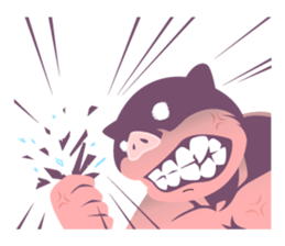 The pig who do not pay for the game sticker #14556788