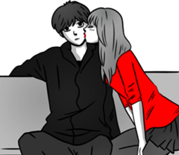 Manga couple in love - Special Edition sticker #14556798