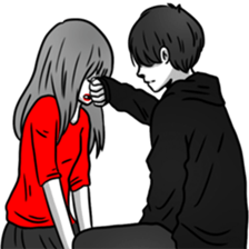 Manga couple in love - Special Edition sticker #14556802