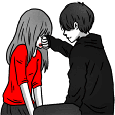 Manga couple in love - Special Edition sticker #14556802