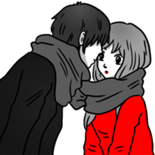 Manga couple in love - Special Edition sticker #14556804