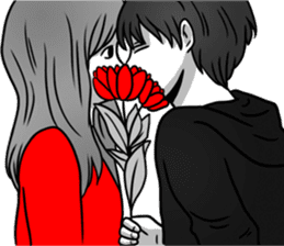 Manga couple in love - Special Edition sticker #14556806