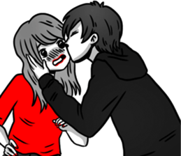 Manga couple in love - Special Edition sticker #14556807