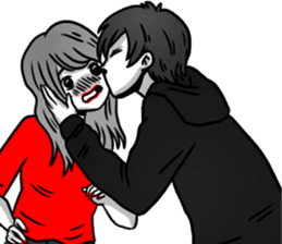 Manga couple in love - Special Edition sticker #14556807