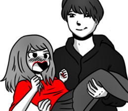 Manga couple in love - Special Edition sticker #14556813