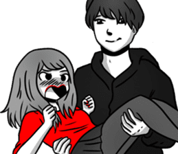 Manga couple in love - Special Edition sticker #14556813