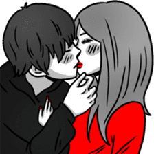 Manga couple in love - Special Edition sticker #14556814