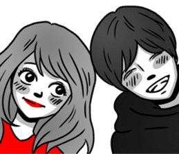 Manga couple in love - Special Edition sticker #14556815