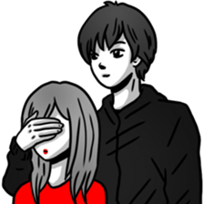 Manga couple in love - Special Edition sticker #14556821