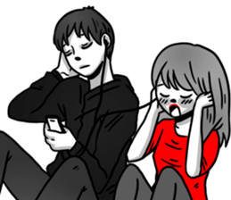 Manga couple in love - Special Edition sticker #14556826