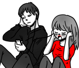 Manga couple in love - Special Edition sticker #14556826