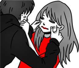 Manga couple in love - Special Edition sticker #14556827