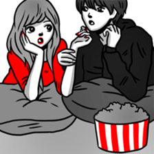 Manga couple in love - Special Edition sticker #14556828