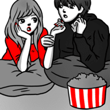 Manga couple in love - Special Edition sticker #14556828