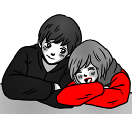 Manga couple in love - Special Edition sticker #14556830