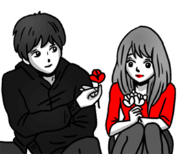 Manga couple in love - Special Edition sticker #14556831