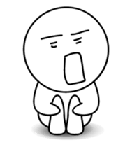 Silent Guy sticker #14557341