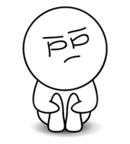 Silent Guy sticker #14557343