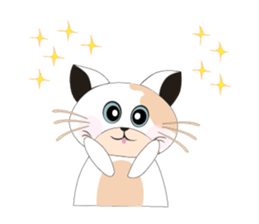 Snow Peach Kitten sticker #14557391