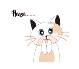 Snow Peach Kitten sticker #14557392