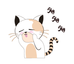 Snow Peach Kitten sticker #14557393