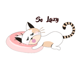Snow Peach Kitten sticker #14557396