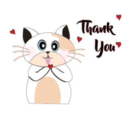 Snow Peach Kitten sticker #14557399