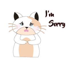 Snow Peach Kitten sticker #14557400