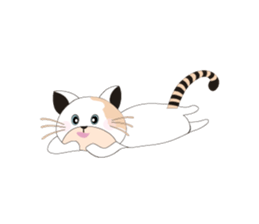 Snow Peach Kitten sticker #14557406