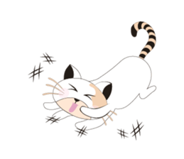 Snow Peach Kitten sticker #14557407