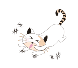 Snow Peach Kitten sticker #14557407