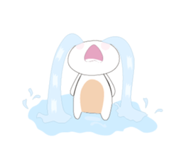 Snow Peach Kitten sticker #14557409