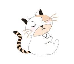 Snow Peach Kitten sticker #14557410