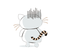 Snow Peach Kitten sticker #14557413