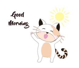 Snow Peach Kitten sticker #14557414