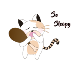 Snow Peach Kitten sticker #14557415