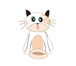 Snow Peach Kitten sticker #14557421