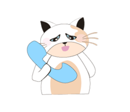 Snow Peach Kitten sticker #14557426