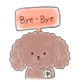 poodle oki's everyday sticker #14557509
