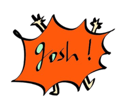 Fashionable English Stickers sticker #14558475