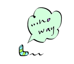 Fashionable English Stickers sticker #14558476