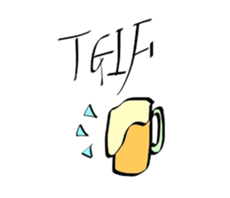 Fashionable English Stickers sticker #14558480