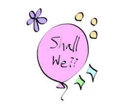 Fashionable English Stickers sticker #14558482
