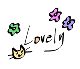 Fashionable English Stickers sticker #14558493