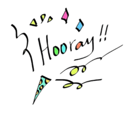 Fashionable English Stickers sticker #14558495