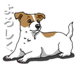 Wanko-Biyori JRT-Jack Russell terrier 2 sticker #14558983