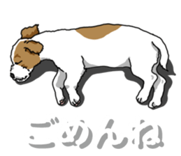 Wanko-Biyori JRT-Jack Russell terrier 2 sticker #14559004