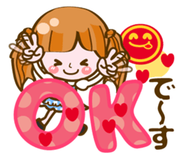 Cute Girl with sereral comments2 sticker #14559158