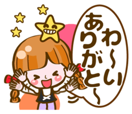 Cute Girl with sereral comments2 sticker #14559164