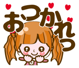 Cute Girl with sereral comments2 sticker #14559167